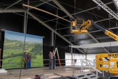 25. April 2026. Schwingen - Emmentalisches Schwingfest Oberdiessbach 1.-3. Mai 2026. 8. Aufbautag. (Bild: Rolf Eicher)