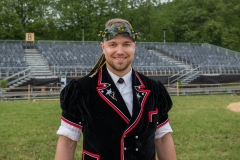 3. Mai 2026. Schwingen - Emmentalisches Schwingfest Oberdiessbach 1.-3. Mai 2026.  Rangverkündigung. Festsieger Adrian Walther (Habstetten) (Bild: Rolf Eicher)