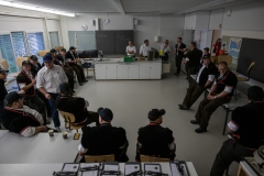 2. Mai 2026. Schwingen - Emmentalischer Nachwuchsschwingertag Oberdiessbach 1.-3. Mai 2026. Kampfrichtersitzung. (Bild: Rolf Eicher)