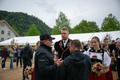 3. Mai 2026. Schwingen - Emmentalisches Schwingfest Oberdiessbach 1.-3. Mai 2026.  Rangverkündigung. (Bild: Rolf Eicher)