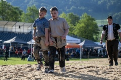 2. Mai 2026. Schwingen - Emmentalischer Nachwuchsschwingertag Oberdiessbach 1.-3. Mai 2026. Nick Käser gegen Max Zwahlen. (Bild: Rolf Eicher)