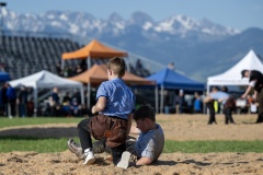 2. Mai 2026. Schwingen - Emmentalischer Nachwuchsschwingertag Oberdiessbach 1.-3. Mai 2026. Noham Demierre gegen Livio Zürcher (Bild: Rolf Eicher)