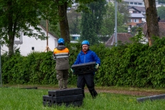 5. Mai 2026. Schwingen - Emmentalisches Schwingfest Oberdiessbach 1.-3. Mai 2026.  2 Abbautag. (Bild: Rolf Eicher)