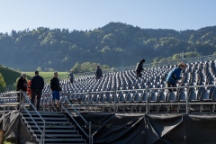 25. April 2026. Schwingen - Emmentalisches Schwingfest Oberdiessbach 1.-3. Mai 2026. 8. Aufbautag. (Bild: Rolf Eicher)