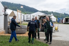 29. April 2026. Schwingen - Emmentalisches Schwingfest Oberdiessbach 1.-3. Mai 2026. 11. Aufbautag. (Bild: Rolf Eicher)
