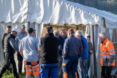 18. April 2026. Schwingen - Emmentalisches Schwingfest Oberdiessbach 1.-3. Mai 2026. 2. Aufbautag. (Bild: Rolf Eicher)
