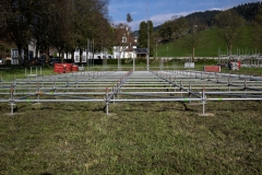 17 April 2026. Schwingen - Emmentalisches Schwingfest Oberdiessbach 1.-3. Mai 2026. 1. Aufbautag. (Bild: Rolf Eicher)