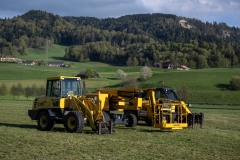 17 April 2026. Schwingen - Emmentalisches Schwingfest Oberdiessbach 1.-3. Mai 2026. 1. Aufbautag. (Bild: Rolf Eicher)