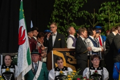 1. Mai 2026. Schwingen - Emmentalisches Schwingfest Oberdiessbach 1.-3. Mai 2026.  Unterhaltung Festzelt. (Bild: Rolf Eicher)