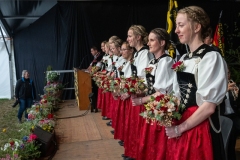 3. Mai 2026. Schwingen - Emmentalisches Schwingfest Oberdiessbach 1.-3. Mai 2026.  Rangverkündigung. (Bild: Rolf Eicher)