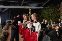 3. Mai 2026. Schwingen - Emmentalisches Schwingfest Oberdiessbach 1.-3. Mai 2026.  Rangverkündigung. (Bild: Rolf Eicher)