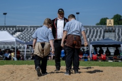 2. Mai 2026. Schwingen - Emmentalischer Nachwuchsschwingertag Oberdiessbach 1.-3. Mai 2026. Len leuenberger gegen Fabio Steck. (Bild: Rolf Eicher)