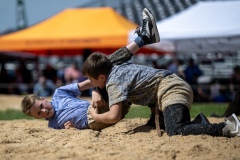 2. Mai 2026. Schwingen - Emmentalischer Nachwuchsschwingertag Oberdiessbach 1.-3. Mai 2026. Lukas Sempach gegen Levi Zbinden. (Bild: Rolf Eicher)