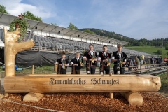 2. Mai 2026. Schwingen - Emmentalischer Nachwuchsschwingertag Oberdiessbach 1.-3. Mai 2026. Die Kategoriensieger vl. Fabio Kämpfer, Marco Zaugg, Michael Liechti, Kilian Rhis und Ivo Ruch (Bild: Rolf Eicher)