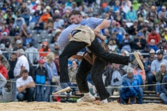3. Mai 2026. Schwingen - Emmentalisches Schwingfest Oberdiessbach 1.-3. Mai 2026.  Dario Gerber gegen Silvan Trittibach  (Bild: Rolf Eicher)