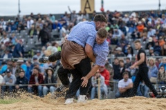 3. Mai 2026. Schwingen - Emmentalisches Schwingfest Oberdiessbach 1.-3. Mai 2026.  Dario Gerber gegen Silvan Trittibach  (Bild: Rolf Eicher)