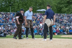 3. Mai 2026. Schwingen - Emmentalisches Schwingfest Oberdiessbach 1.-3. Mai 2026.  Michael Moser im Schlussgang gegen Adrian Walther (Bild: Rolf Eicher)