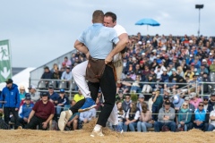 3. Mai 2026. Schwingen - Emmentalisches Schwingfest Oberdiessbach 1.-3. Mai 2026.  Michael Leuenberger gegen Remo Rutsch (Bild: Rolf Eicher)