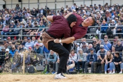 3. Mai 2026. Schwingen - Emmentalisches Schwingfest Oberdiessbach 1.-3. Mai 2026.  Dominic Annen gegen Matthieu Burger (Bild: Rolf Eicher)