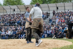 3. Mai 2026. Schwingen - Emmentalisches Schwingfest Oberdiessbach 1.-3. Mai 2026.  David Aebersold gegen Bernhard Kämpf (Bild: Rolf Eicher)