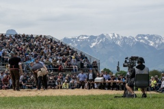 3. Mai 2026. Schwingen - Emmentalisches Schwingfest Oberdiessbach 1.-3. Mai 2026.  Adrian Klossner gegen Marco Eggimann (Bild: Rolf Eicher)